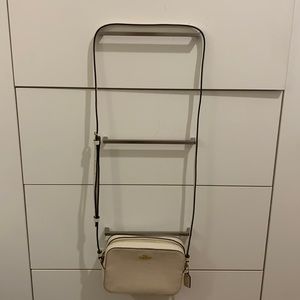 Cream Coach crossover purse